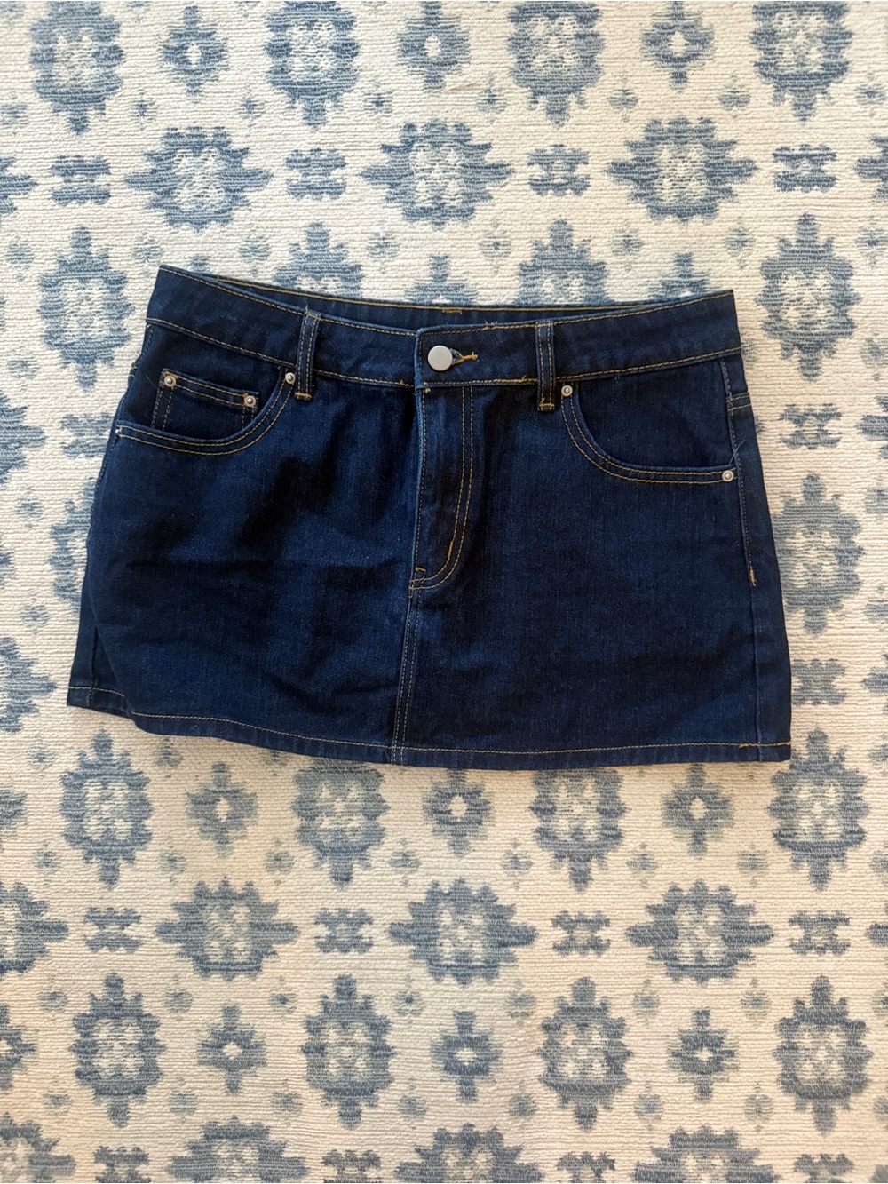 Mini Jean Skirt - Dark Wash Denim